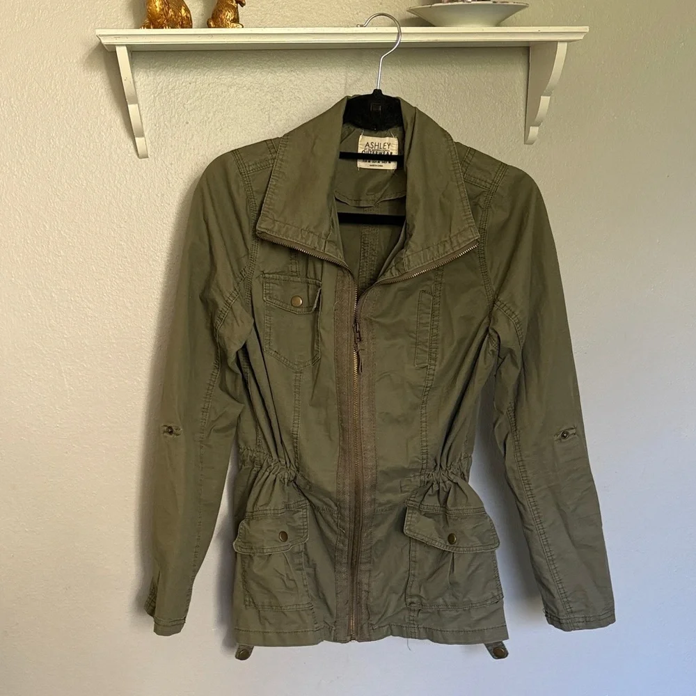 Olive Utility Jacket - Picture 1 of 7